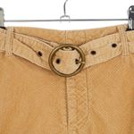 American Eagle  Tan Camale Belted Corduroy Mini Skirt Small Photo 1