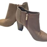 Circus by Sam Edelman  Taupe Leather Heeled Booties Size 7 Photo 0