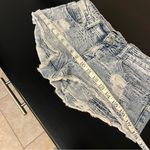 Klique B ultra mini denim shorts, textured distressed festival jean shorts sz S Photo 6
