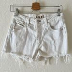 AMO High Waisted Jean Short Babe Shorts In sea salt Size 25 Photo 2