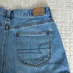 American Eagle “mom shorts” denim Jean cuffed high rise waist medium wash Photo 4
