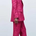 ZARA 💖  PINK TAILORED LACE BLAZER JACKET Photo 2