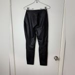 Tuckernuck  black faux, leather high waisted wide waistband pants leggings. S Photo 7