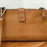 Unbranded TJMAXX Brown 100% Genuine Leather Multifunction Wallet Crossbody Bag Photo 2