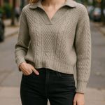 Jason Wu  Collared V Neck Sweater Size M Photo 0