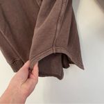 Aerie AMERICAN EAGLE AE Lumberjane Fleece Shirt Solid Dark Brown Oversized Tunic Photo 10