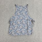 Don't Ask Why Tank Top Womens S Paisley Side Tied Closure Boat Neck Sleeveless Photo 1