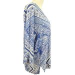 Lilly Pulitzer Jameson Blue Crush Open Waters Linen Sweater M/L Photo 1