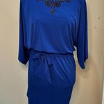 Trina Turk Beaded Cold Shoulder Tunic Dress - 8 Photo 3
