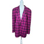 Pendleton VTG 70s-80s Virgin Wool Blazer Jacket Violet Plaid Size 16 USA Preppy Photo 13