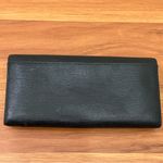Furla Camellia Black Genuine Textured Leather Continental Wallet 8”X4” Photo 3