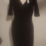 Elie Tahari  RIBBED BUTTON DOWN SHORT BLACK DRESS SIZE XS Photo 0