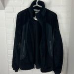 Columbia Black Zip Up Interchangeable Fuzzy Faux Fur Jacket Size M Photo 7