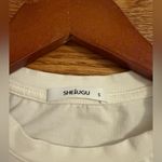 Sheiugu White Short Sleeve Bodysuit size Small Photo 1