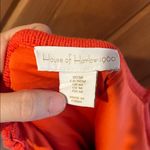 House of Harlow 1960 crochet knit bright orange/red midi dress w front cutouts Orange Size M Photo 6