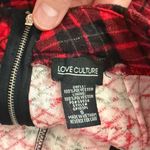 Love Culture  Red Plaid Quilted Front Panel Skort Small Photo 3