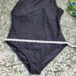 Anne cole  Black High Neck Sheer Swimsuit Photo 1