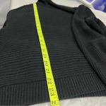 Nic+Zoe  xl Black Aysymetrical Neckline ribbed Sweater wool/laine angora blend Photo 4