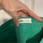 ZARA Blogger’s Favorite Green Wide Leg Jeans Photo 10