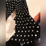Black and White Polka Dot Women's Top by Fashion Apparel Size L Photo 2