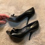 Prada Ada Pumps Size 35 Bow Detail Leather Black US Size 5 Photo 2