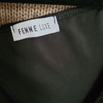 Femme Luxe Black Tie Waist Long Sleeve Body Suit 41B Photo 3