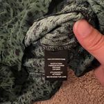 NWT afrm leopard green peasant blouse L Size L Photo 4