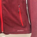 Eddie Bauer  Fleece Burgundy Fleece Jacket Photo 1