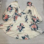 Free People Francesca Mini Dress - Floral Long Sleeve V-Neck Mini Dress Photo 2