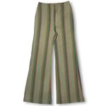 Free People EUC  Star of Wonder Striped Wide Leg Pants Flare Boho Green Women's 0 Photo 1