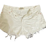 We The Free We‎ The Free white denim fringe distressed women's  shorts size 27 Photo 0