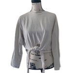 ZARA Trafaluc SZ M oversized tie front long sleeve top Photo 0