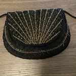 Vintage Black and Gold Beaded Crossbody Purse Photo 1