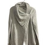 Zella  Women's Shooting Star Drape Gray Cardigan Sweater Size S Open Front Photo 2