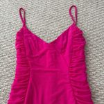 American Threads  Hot Pink Ruched Mini Dress Photo 3