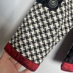 NORM THOMPSON Velvet Silk Colorblock Jacket Small Multicolor Patchwork Artsy Photo 2