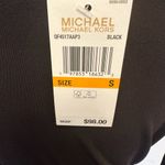 Michael Kors MICHAEL  Asymmetrical One Shoulder Going Out Top Gold MK Logo NEW Photo 5