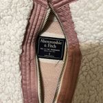 Abercrombie & Fitch  white Sherpa quarter zip small Photo 1