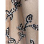 Arianna Black Mesh Floral Overlay Vintage Maxi Skirt size 8 Brown Photo 4