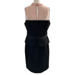 Nine & Co. Women Size 10 Bodycon Dress Black Pink Ribbon Bow 7-360 Photo 3