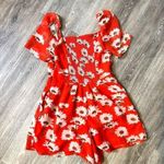 Urban Outfitters  Lula red floral V neck romper Photo 10