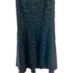 Lee NWT SAU  Lace Off Shoulder Cocktail Black Asymmetric Midi Dress Sz 4 Photo 4