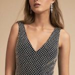 Adrianna Papell Anthropologie Bryce Navy Tulle Maxi Dress Gown Beaded Sz 0 NWT Photo 3