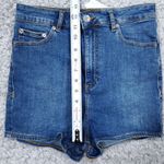 ASOS High Rise Lift and Contour Jean Shorts Mid Blue Stretch US 6 UK 10 Shortie Photo 10