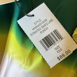 H by Halston NWT H HALSTON STRIPED SKIES LIME KIMONO BLOUSE BOHEMIAN SZ-XS/S Photo 5