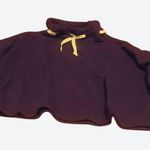 Fabletics Demi Lovato + cropped Navy Blue pullover sweatshirt w/yellow Accents Photo 0