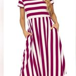Nordstrom  Red and White Striped Swing Dress Size Small. Photo 1