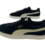 Puma Suede Classic Lifestyle Sneaker Black/White US Women's 10.5 Photo 1