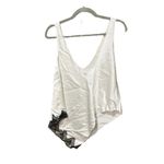 Alexander Wang  White Asymmetrical Tank Top Lace Photo 1