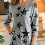 Soft Surroundings E'toile Star Knit Sweater Tunic Top Gray Size Small Photo 0
